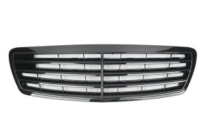 กระจังหน้า W211 ปี2002-2006 ทรงเดิมติดรถ สีดำเงา