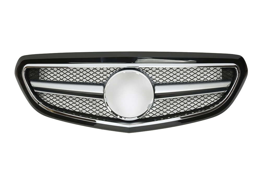 กระจังหน้า W212 Facelift ทรง E63 สำหรับ Executive สีโครเมี่ยมด้าน ขอบดำ