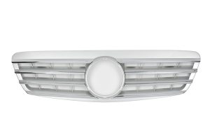 กระจังหน้า W220 ปี 2000-2002 ทรง 4 ก้าน สีเงิน-โครเมี่ยม