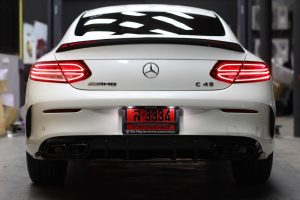 สปอยเลอร์ท้าย C205 ทรง C63 Coupe AMG Edition1 สีดำ