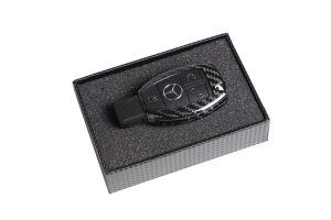 กรอบกุญแจคาร์บอน Benz รุ่นเก่า สีดำ