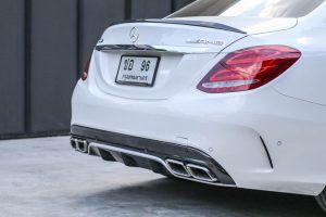 ดิฟฟิวเซอร์ Cabon Fiber W205 ทรง C63 BOCADESIGN คาดเงิน