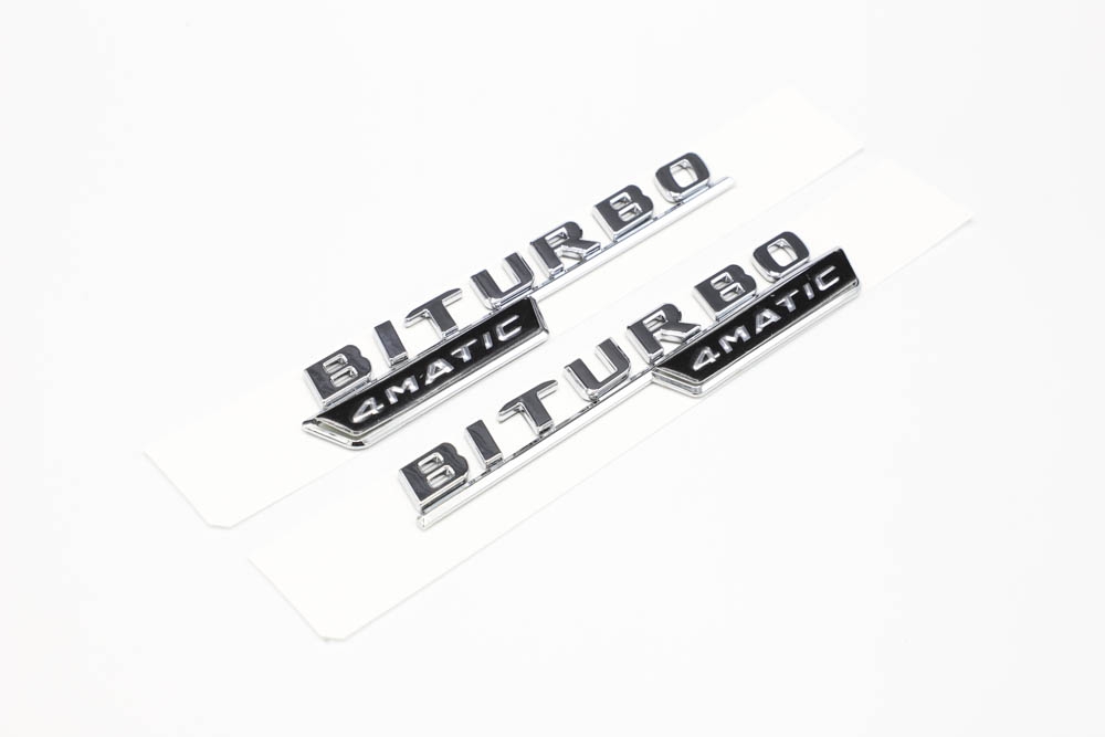 โลโก้ BITURBO 4MATIC ติดแก้มรถ ปี 2017+