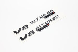 โลโก้ V8 BITURBO 4Matic ติดแก้มรถ ปี 2019+