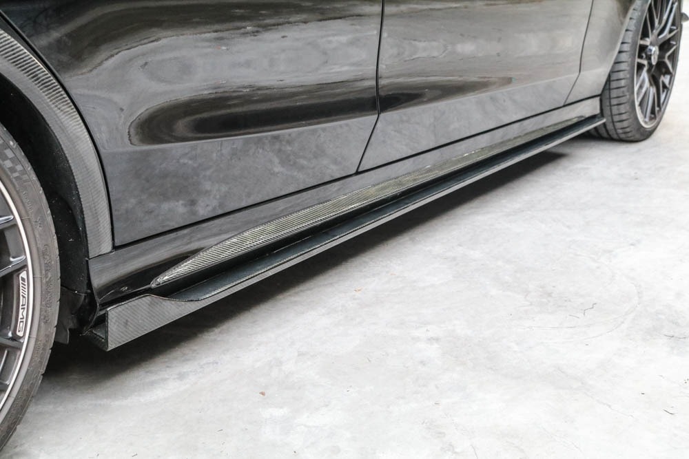 สเกิร์ตข้างตัวต่อ Carbon Fiber W205 ทรง BOCADESIGN Type2