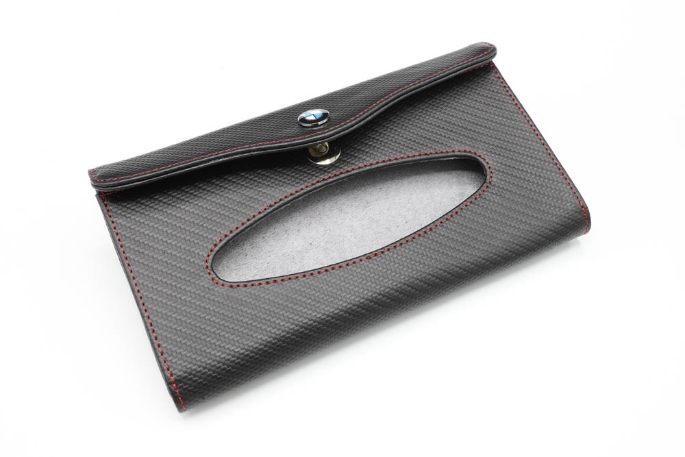 กล่องใส่ทิชชู่ BMW เสียบเหนือศรีษะ ลายคาร์บอน