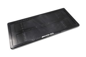 กรอบป้ายทะเบียน ลาย AMG แบบกันน้ำ 1 คู่
