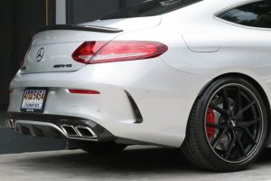 ดิฟฟิวเซอร์ C205 ทรง C63 Coupe AMG คาดโครเมี่ยม