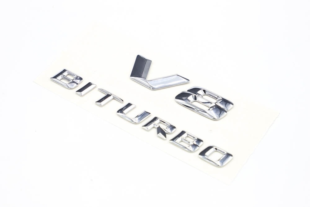 โลโก้ V8 BITURBO ติดแก้มรถ ปี 2017 1ชิ้น