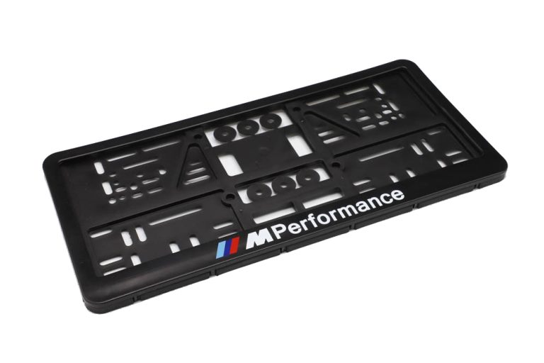 กรอบป้ายทะเบียน ลาย M Performance แบบสกรีน 1 คู่