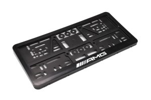 กรอบป้ายทะเบียน ลาย AMG แบบสกรีน 1 คู่