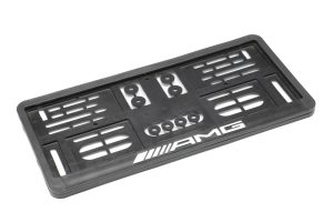 กรอบป้ายทะเบียน ลาย AMG แบบอักษรนูน 1 คู่