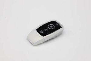 กรอบกุญแจยางซิลิโคน Benz รุ่นใหม่ สีขาว