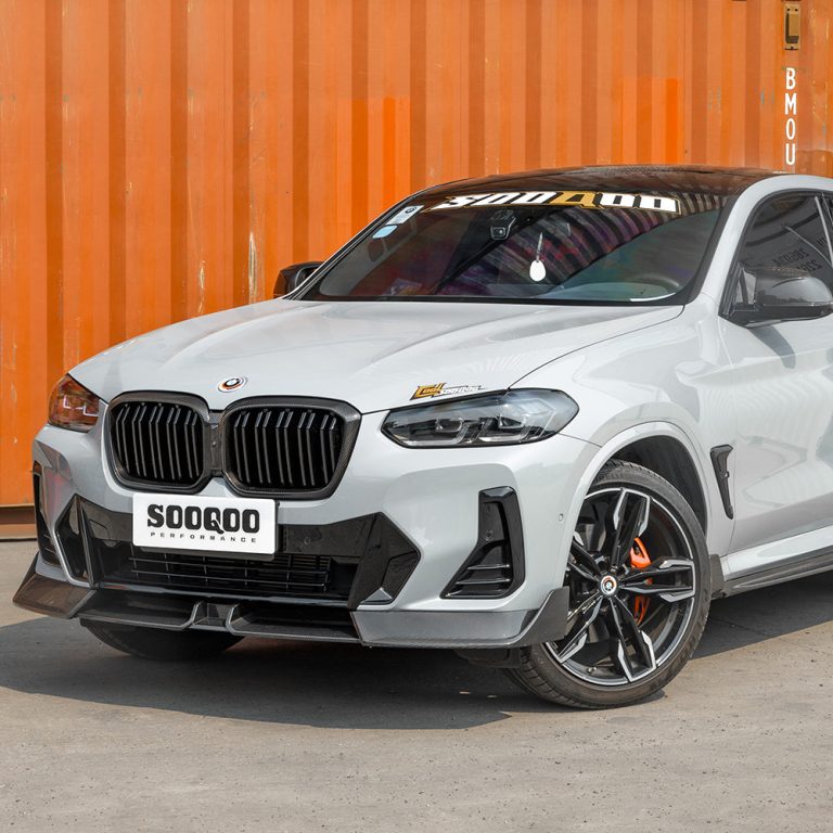 SOOQOO V2 BMW X3 G01 X4 G02 LCI ลิ้นหน้า คาร์บอนไฟเบอร์ Prepreg