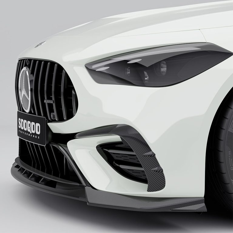 SOOQOO MERCEDES-AMG CLE 53 C236 กันชนหน้าแทรก คาร์บอนไฟเบอร์ Prepreg