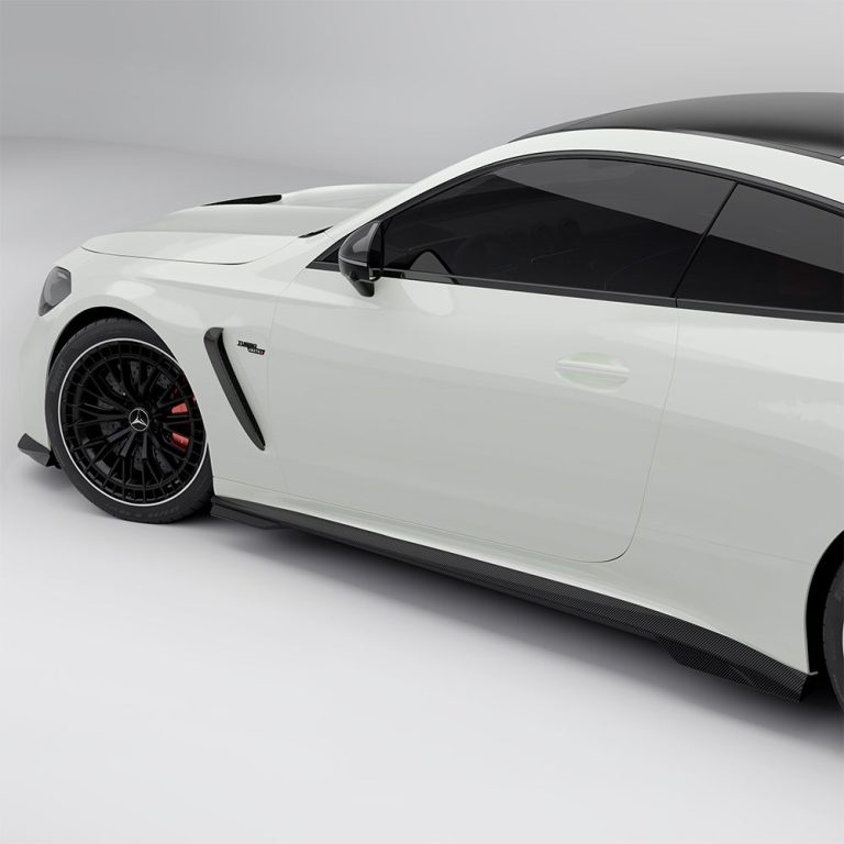SOOQOO MERCEDES-AMG CLE 53 C236 สเกิร์ตข้าง คาร์บอนไฟเบอร์ Prepreg