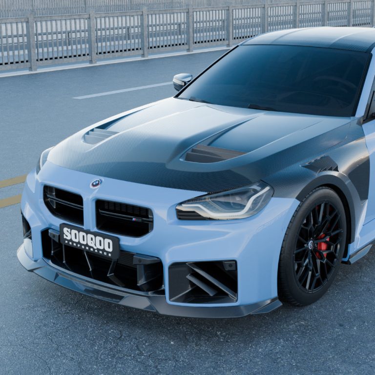 SOOQOO BMW M2 G87 ฝากระโปรงหน้า คาร์บอนไฟเบอร์ Prepreg