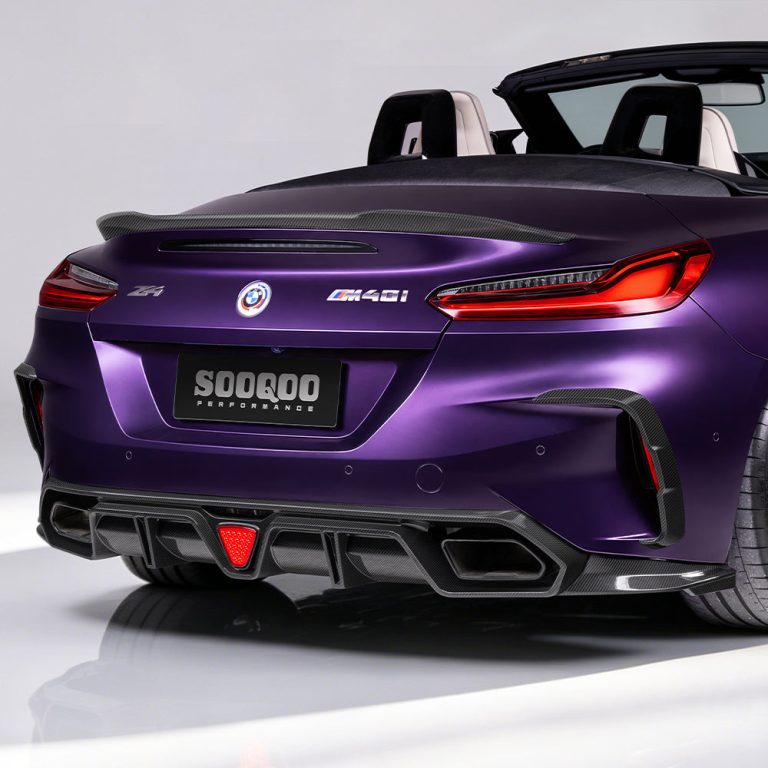 SOOQOO BMW Z4 G29 ใส่กันชนหลัง คาร์บอนไฟเบอร์ Prepreg