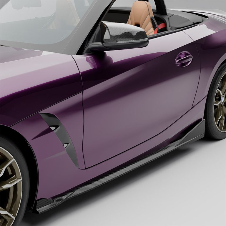 SOOQOO สเกิร์ตข้าง BMW Z4 G29 คาร์บอนไฟเบอร์ Prepreg