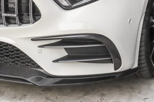คิ้วโค้งช่องลมหน้า Carbon Fiber C257 ทรง CLS53 1 คู่