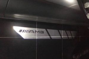 ไฟส่องพื้นติดกระจกมองข้าง โลโก้ AMG 1 คู่