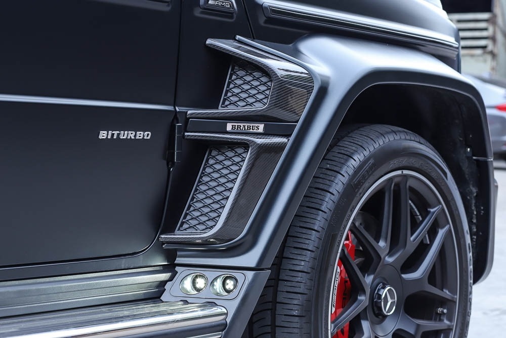ช่องลมแก้มข้าง Carbon Fiber G63 BRABUS Wide Star