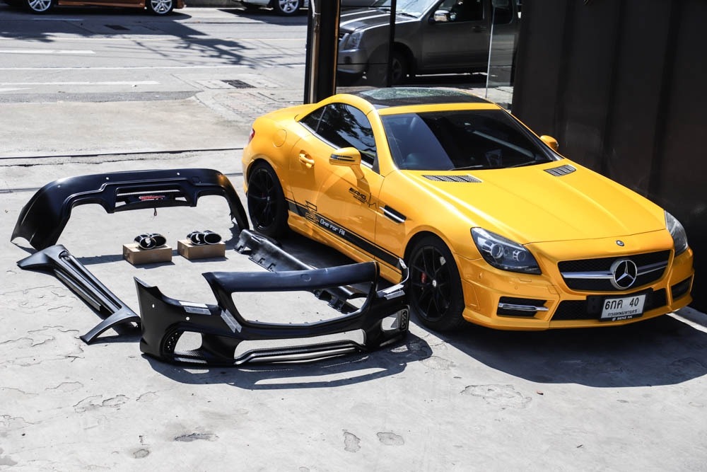 ชุดแต่งรอบคัน Mercedes Benz R172 SLK-Class ทรง WALD Black Bison