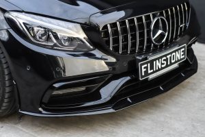 ลิ้นหน้า W205 C63 ทรง AMG Edition1 สีดำ