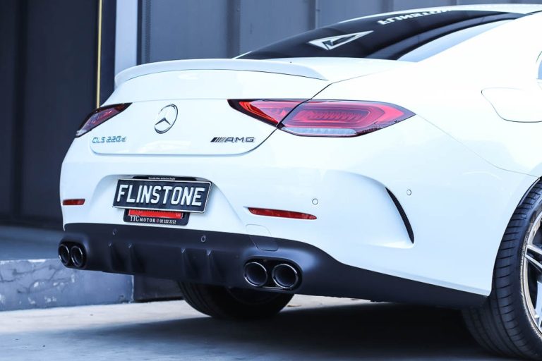 สปอยเลอร์ท้าย C257 ทรง CLS53 AMG สีขาว ไม่แท้