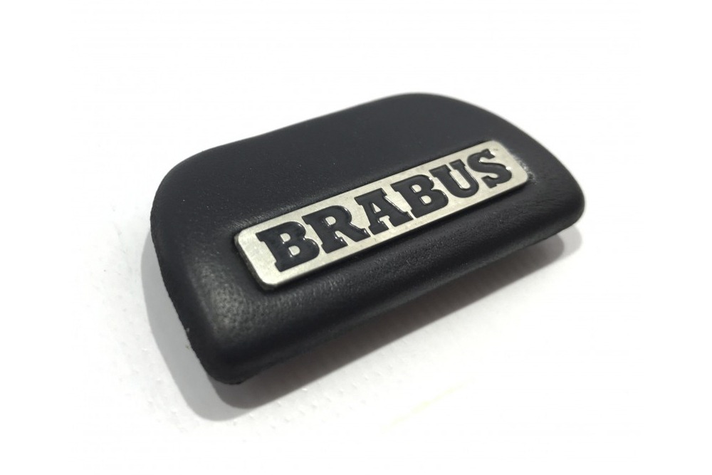 โลโก้ BRABUS ติดก้านพวงมาลัย Mercedes Benz แบบหนัง