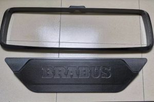 แพคคู่กรอบกระจังหน้า BRABUS พร้อมโลโก้ท้าย Carbon Fiber W464 G Class