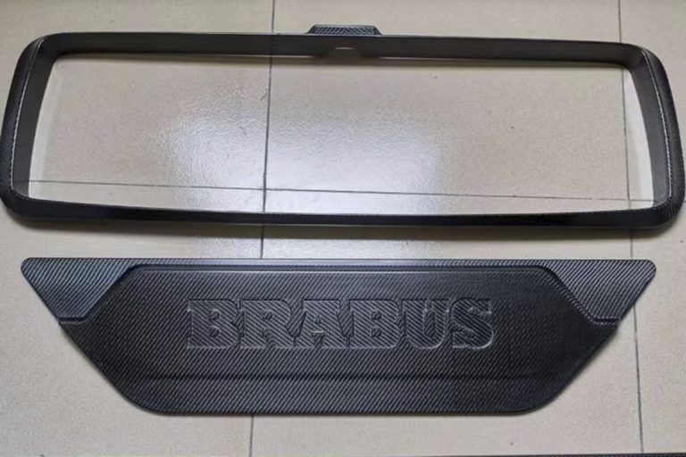 แพคคู่กรอบกระจังหน้า BRABUS พร้อมโลโก้ท้าย Carbon Fiber W464 G Class