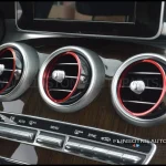 ชุดวงแหวนครอบแอร์สีแดง 5 ชิ้น W205 C-Class
