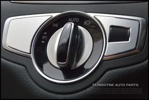 ชุดแปะข้างสวิตซ์ สีเงิน W205 C-Class