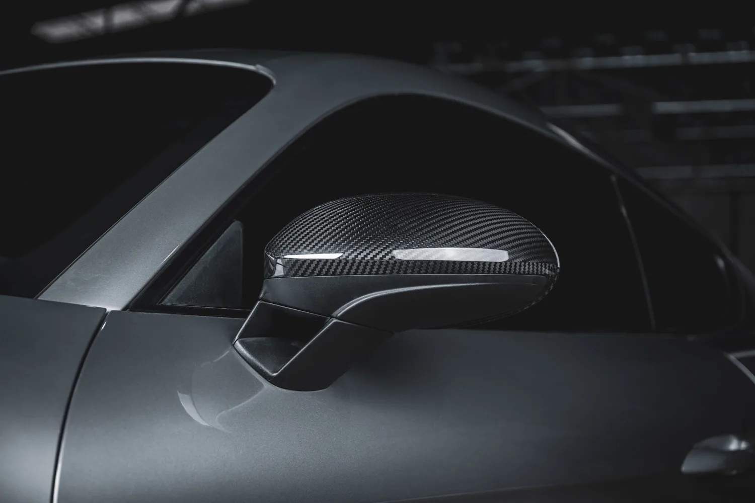กระจกมองข้าง Carbon Fiber USUS AUTOCLAVE สำหรับ PORSCHE 718 Cayman Boxster 982