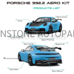 ชุดแต่งรอบคัน PORSCHE 992.2 Carrera ทรง Paktecuz