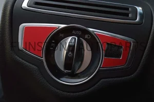 ชุดแปะข้างสวิตซ์ สีแดง W205 C-Class