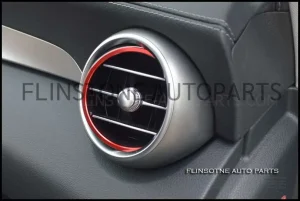 ชุดวงแหวนครอบแอร์สีแดง 5 ชิ้น W205 C-Class