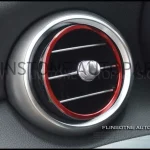 ชุดวงแหวนครอบแอร์สีแดง 5 ชิ้น W205 C-Class