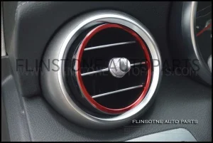 ชุดวงแหวนครอบแอร์สีแดง 5 ชิ้น W205 C-Class