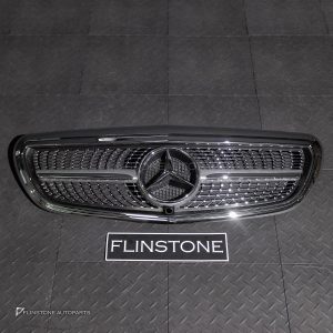 กระจังหน้า Mercedes Benz สำหรับ W213 E-Class ทรง Diamond สำหรับรถ exclusive สีโครเมี่ยม