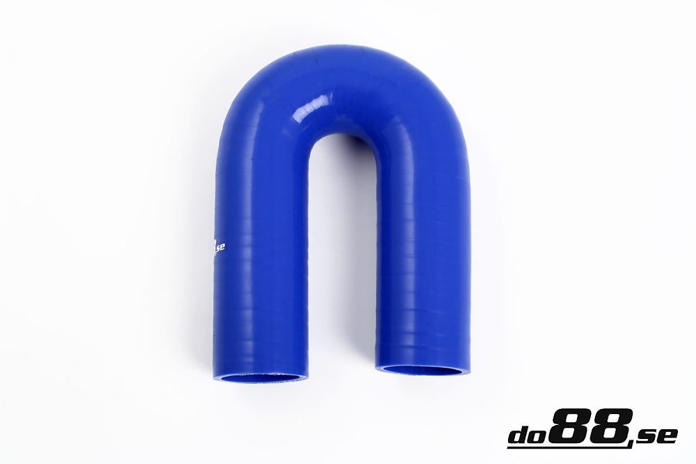ท่อยางซิลิโคน ข้องอ 180 องศา do88 สีน้ำเงิน ขนาด 1.18 นิ้ว (30 มม.)