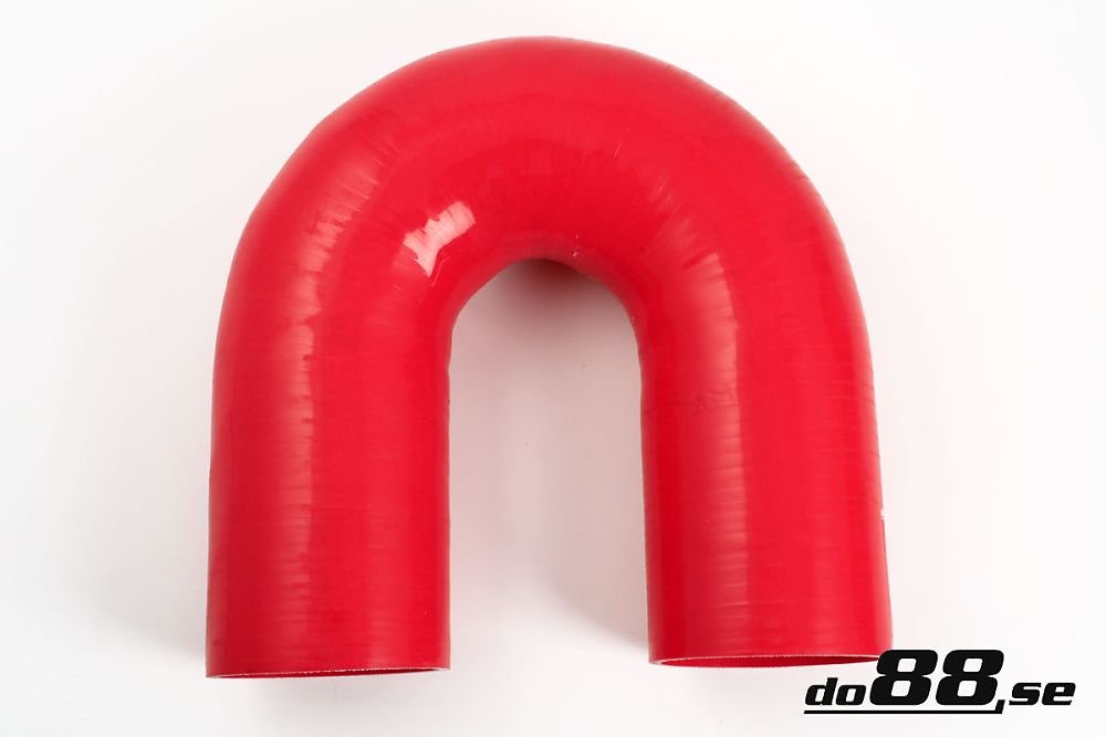 ท่อยางซิลิโคน ข้องอ 180 องศา do88 สีแดง ขนาด 4 นิ้ว (102 มม.)
