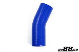 ท่อยางซิลิโคน ข้องอ 25 องศา do88 สีน้ำเงิน ขนาด 3.125 นิ้ว (80 มม.)