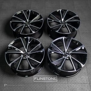 ล้อ Custom Forged ลาย Audi A7 5-112 สีดำ-โครเมี่ยม ขอบ 20 นิ้ว