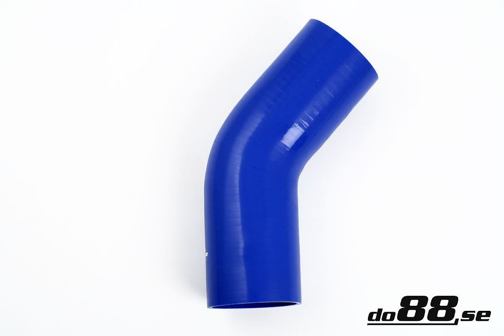ท่อยางซิลิโคน ข้องอ 45 องศา do88 สีน้ำเงิน ขนาด 3.25 นิ้ว (83 มม.)