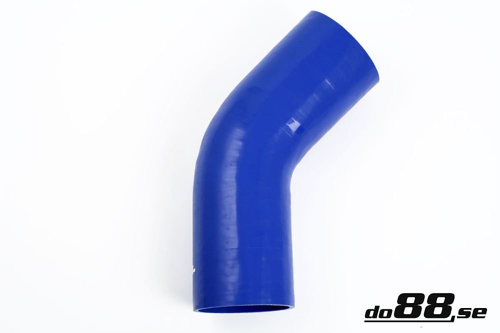 ท่อยางซิลิโคน ข้องอ 45 องศา do88 สีน้ำเงิน ขนาด 4 นิ้ว (102 มม.)