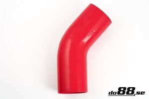ท่อยางซิลิโคน ข้องอ 45 องศา do88 สีแดง ขนาด 4 นิ้ว (102 มม.)