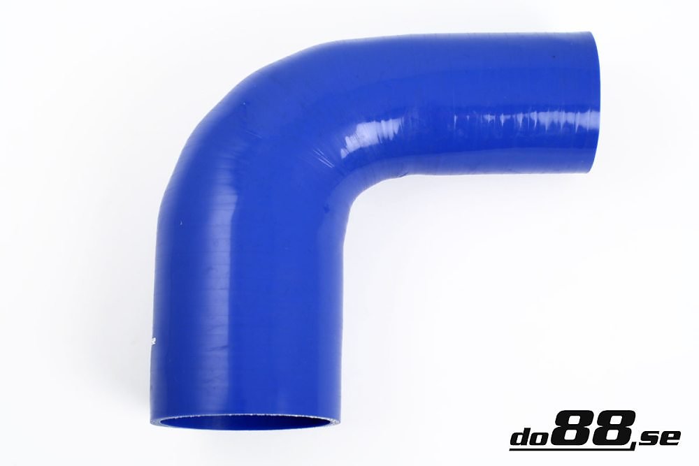 ท่อยางซิลิโคน ข้องอ 90 องศา do88 สีน้ำเงิน ขนาด 3.25-4 นิ้ว (83-102 มม.)
