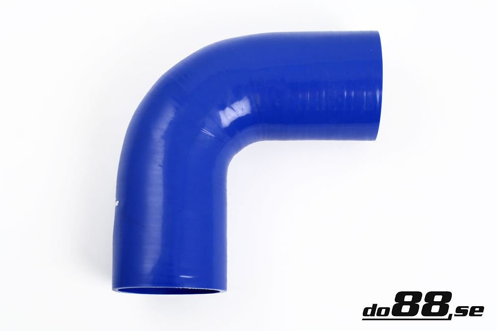 ท่อยางซิลิโคน ข้องอ 90 องศา do88 สีน้ำเงิน ขนาด 3.75 นิ้ว (95 มม.)
